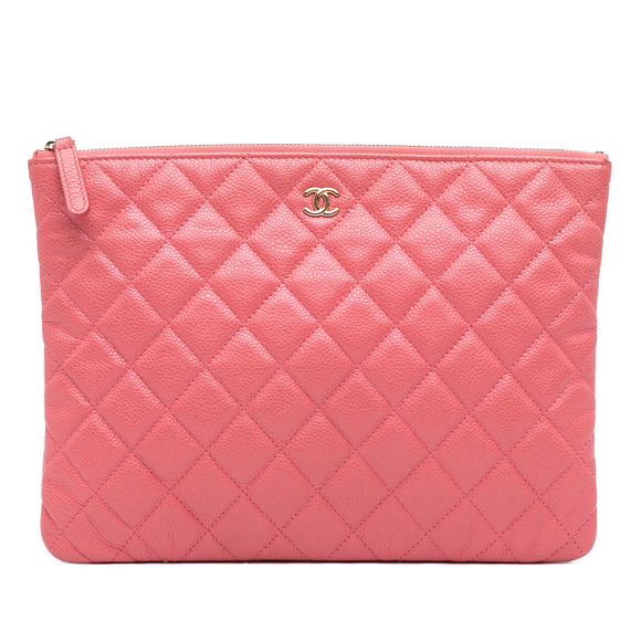Pre-Loved Chanel Medium Quilted Caviar O Case Clutch - Picture 1 of 11